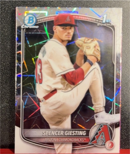 2025 Bowman Chrome #BCP-165 Spencer Giesting — front