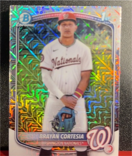 2025 Bowman Chrome #BCP-211 Brayan Cortesia — front
