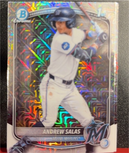 2025 Bowman Chrome #BCP-156 Andrew Salas — front