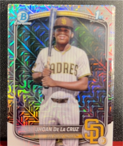 2025 Bowman Chrome #BCP-223 Jhoan De La Cruz — front