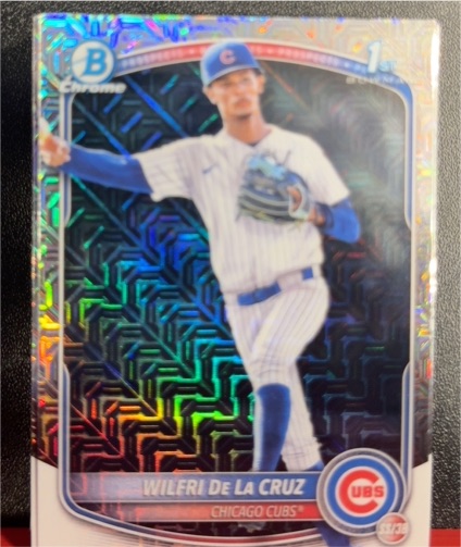 2025 Bowman Chrome #BCP-209 Wilfri De La Cruz — front