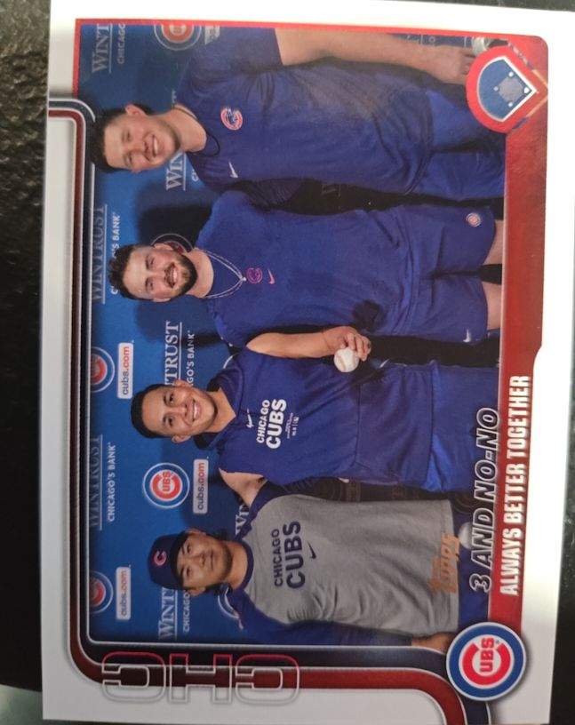 2025 Topps Series 2 #517 3 and No-No Always Better Together Chicago Cubs — front