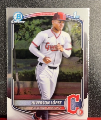 2025 Bowman Chrome Prospects #BCP-196 Hiverson López — front