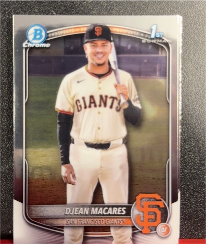 2025 Bowman Chrome #BCP-237 Djean Macares — front
