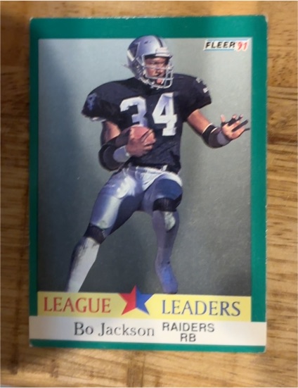 1991 Fleer #416 Bo Jackson — front
