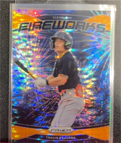 2025 Panini Prizm #4 Travis Bazzana Fireworks — front