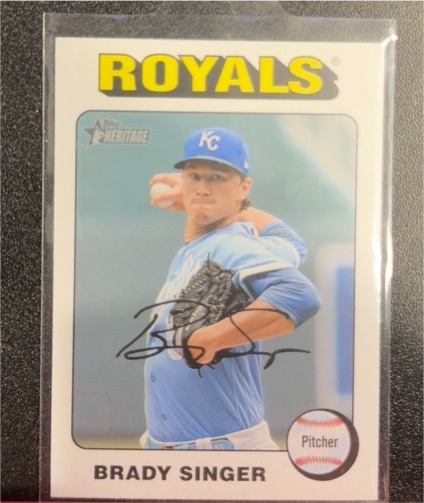 2024 Topps Heritage #164 Brady Singer — front