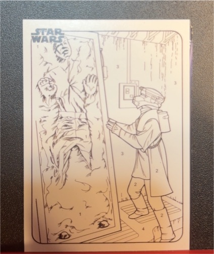 2025 Topps Chrome Star Wars By The Number #CP-9 Han Solo in Carbonite and Boushh — front