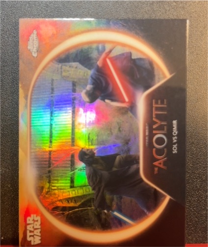 2025 Topps Chrome Star Wars #AC-22 The Acolyte Sol vs Qimir — front