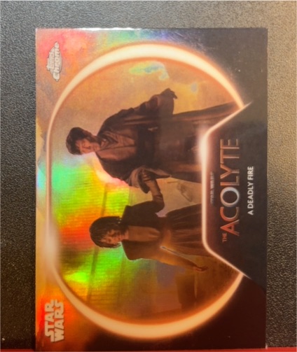 2025 Topps Chrome Star Wars #AC-9 Acolyte A Deadly Fire — front