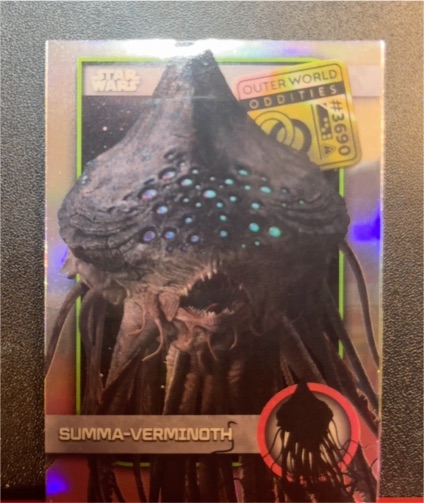 2025 Topps Chrome Star Wars Outer World Oddities #UO-21 Summa-Verminoth — front