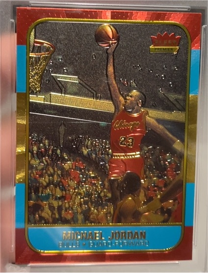 1996-97 Fleer Premier #10th Anniversary Polychrome Michael Jordan — front