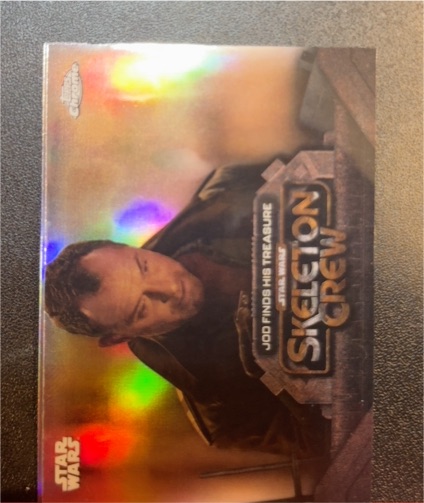 2025 Topps Chrome Star Wars #SC-22 Jod Finds His Treasure Skeleton Crew — front
