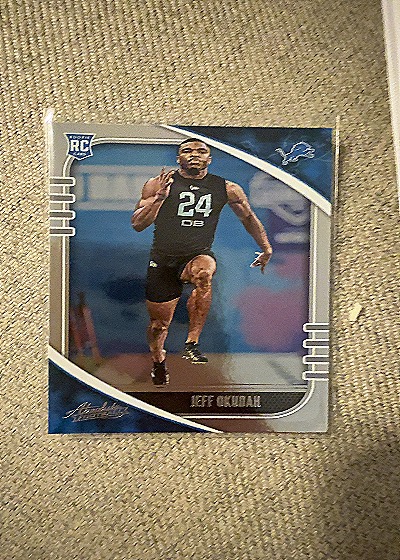 2020 Panini Absolute #155 Jeff Okudah — front