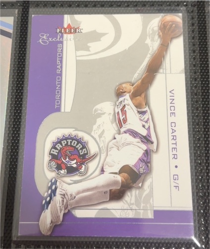 2001-02 Fleer Exclusive #1 Vince Carter — front