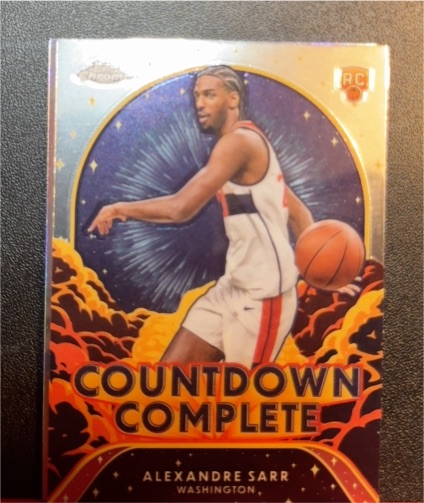 2024-25 Topps Chrome #CC-12 Alexandre Sarr Countdown Complete — front