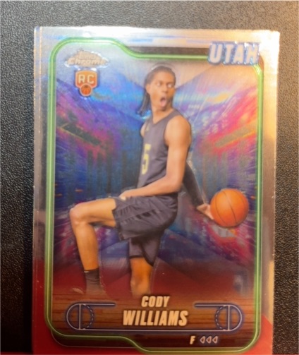 2024-25 Topps Chrome #160 Cody Williams — front