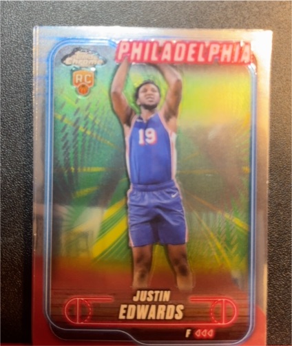 2024-25 Topps Chrome #161 Justin Edwards — front