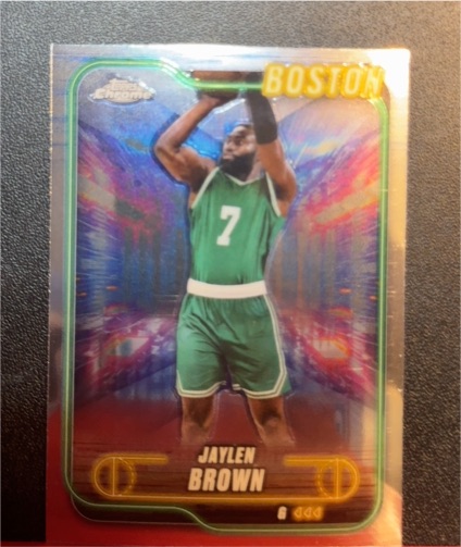 2024-25 Topps Chrome #28 Jaylen Brown — front