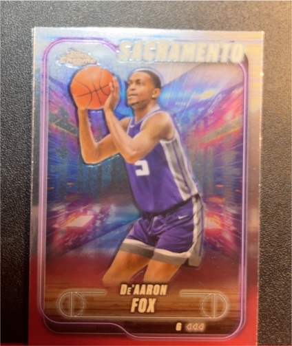 2024-25 Topps Chrome #109 De'Aaron Fox — front