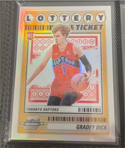 2023-24 Panini Contenders Optic Lottery Ticket #5 Gradey Dick — front