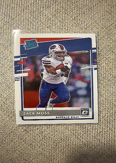 2020 Donruss Optic #180 Zack Moss — front