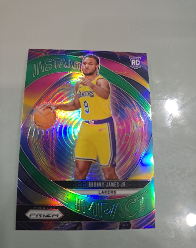 2024-25 Panini Prizm #7 Instant Impact Bronny James Jr. — front