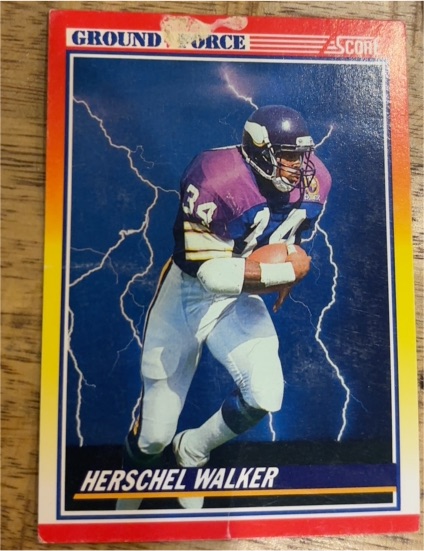 1990 Score #561 Herschel Walker — front
