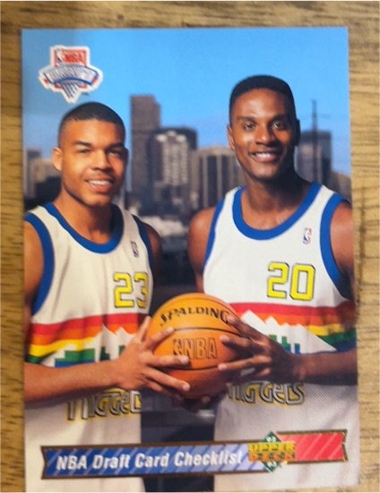 1992-93 Upper Deck #21 NBA Draft Card Checklist (Bryant Stith / LaPhonso Ellis) — front