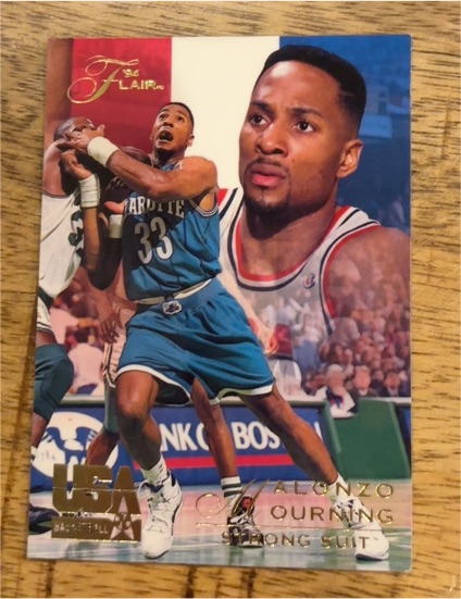 1994 Flair USA #65 Alonzo Mourning — front