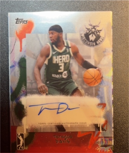 2024-25 Topps G-League Chrome #AU-TD Terence Davis — front