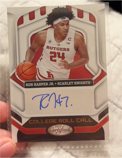 2022 Panini Chronicles Certified College Roll Call #CRC-RHJ Ron Harper Jr. — front