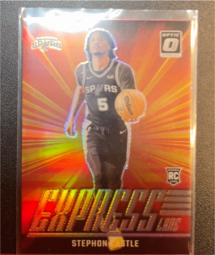 2024-25 Panini Donruss Optic #1 Stephon Castle Express Lane — front