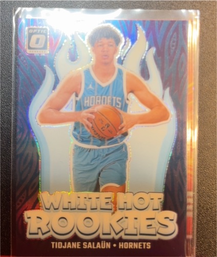 2024-25 Panini Donruss Optic #3 Tidjane Salaün White Hot Rookies — front