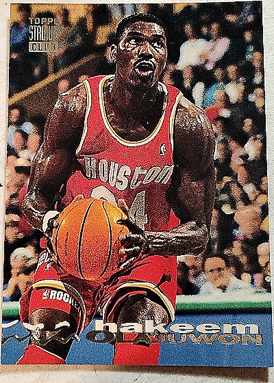 1993-94 Topps Stadium Club #89 Hakeem Olajuwon — front