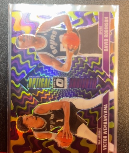 2024-25 Donruss Optic #5 David Robinson/Victor Wembanyama Optical Illusions — front