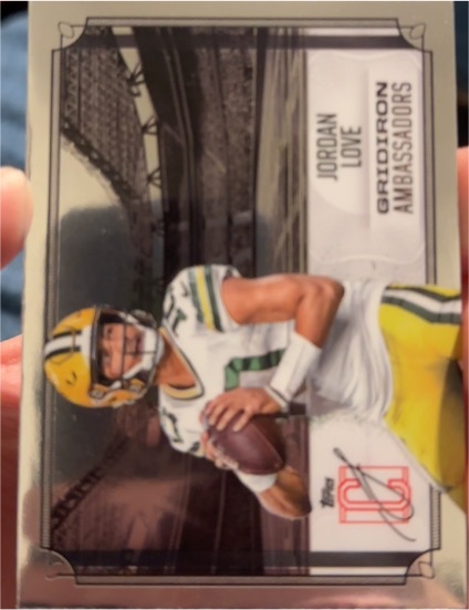 2024 Topps Signature Class #GA-12 Jordan Love Gridiron Ambassadors — front