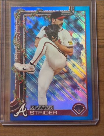 2025 Topps Holiday #H75 Spencer Strider — front