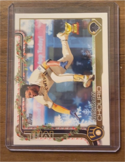 2025 Topps Holiday #H182 Jackson Chourio — front