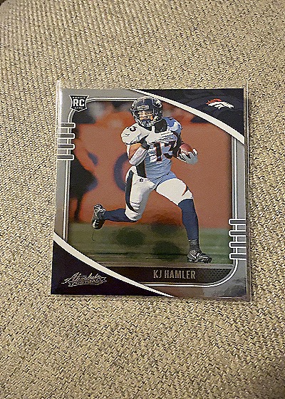 2020 Panini Absolute #172 KJ Hamler Denver Broncos RC Rookie Football Card — front