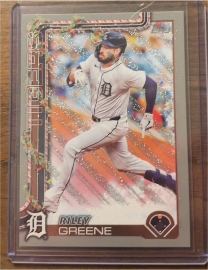 2025 Topps Holiday #H76 Riley Greene — front
