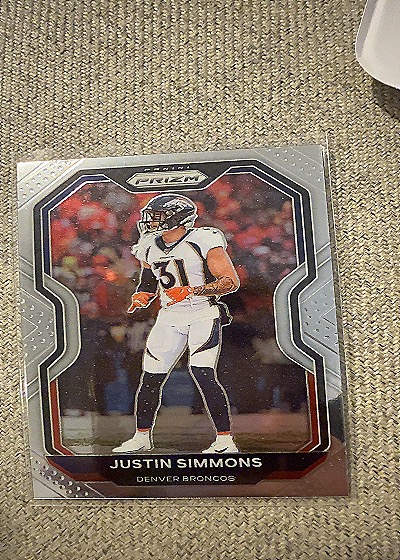 2020 Panini Prizm #118 Justin Simmons — front