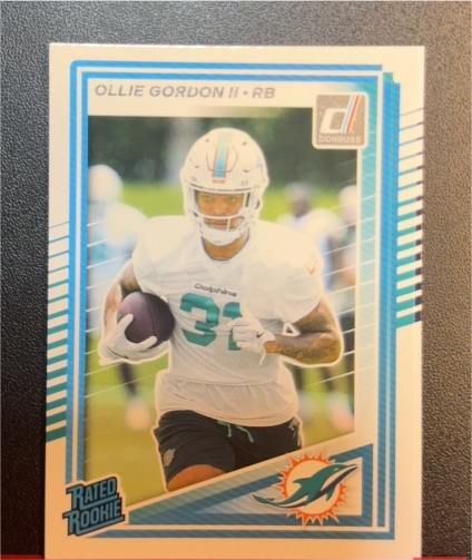 2025 Donruss #394 Ollie Gordon II Rated Rookie — front