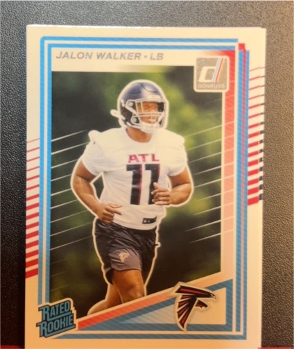 2025 Donruss #344 Jalon Walker Rated Rookie — front