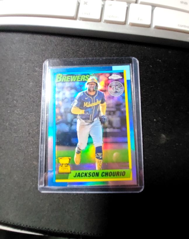 2025 Topps Chrome 90CB-9 Jackson Chourio — front