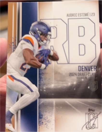 2024 Topps Signature Class #103 Audric Estimé — front