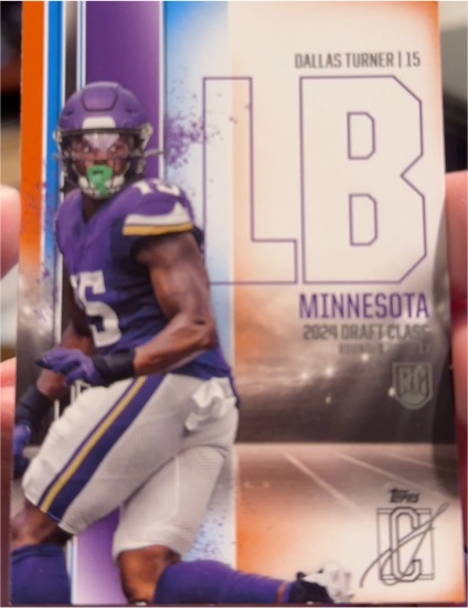 2024 Topps Signature Class #150 Dallas Turner — front
