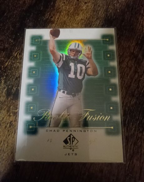 2000 SP Authentic Rookie Fusion #RF2 Chad Pennington — front