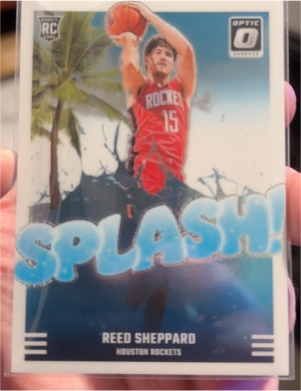 2024-25 Donruss Optic #13 Reed Sheppard Splash! — front