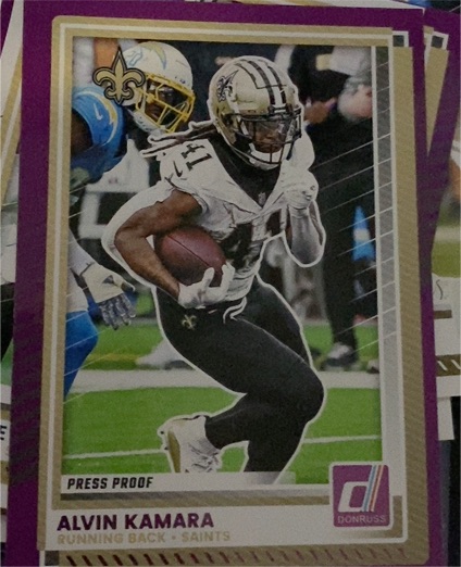 2025 Donruss #8 Alvin Kamara — front